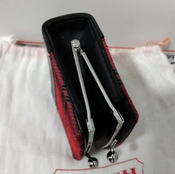 Vintage Coach Tartan Kisslock Coin Purse, NEW - Picture 13 of 16